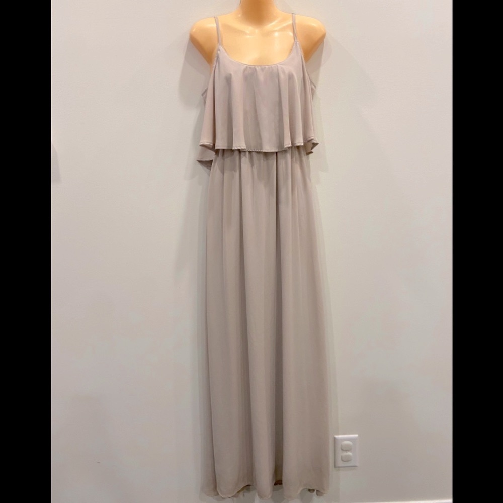 Show Me Your Mumu Caitlin Ruffle Maxi Dress size M